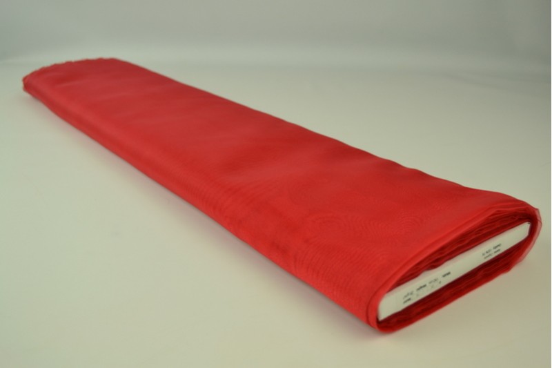 Organza stof – Rood – Rol
