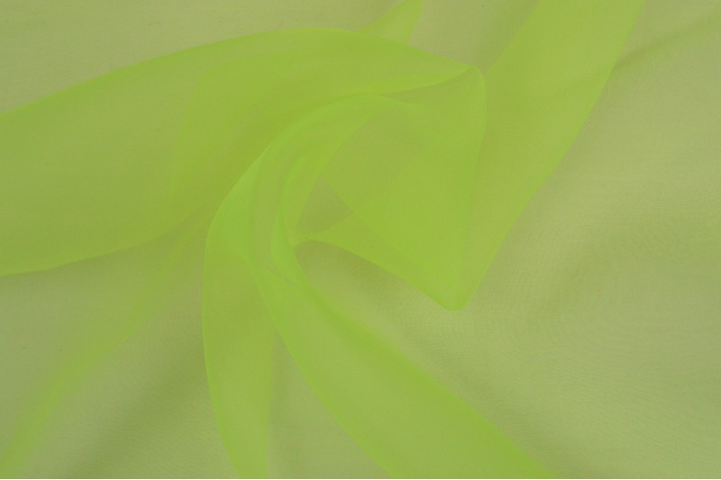 Organza stof - Limoengroen