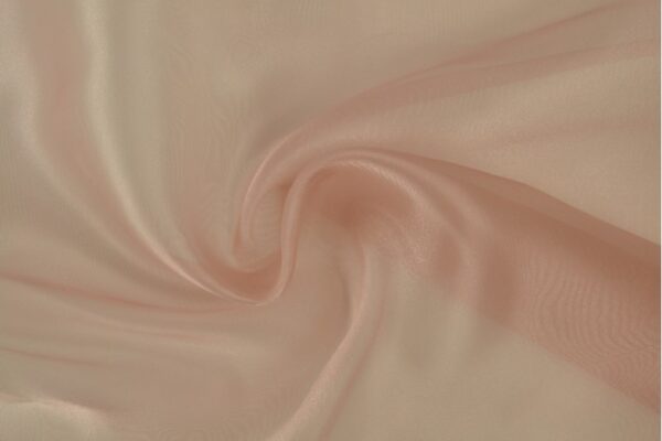 Organza stof - Dusty roze