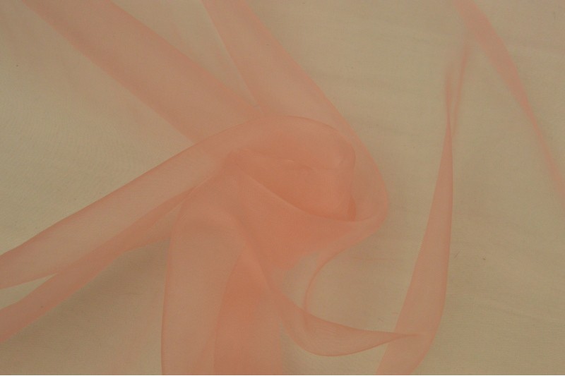 Organza stof - Zalmroze