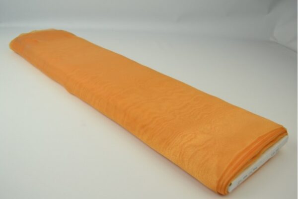 Organza stof - Okergeel - Rol
