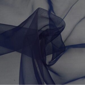Organza stof - Marineblauw
