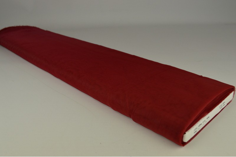 Organza stof – Bordeaux rood – Rol