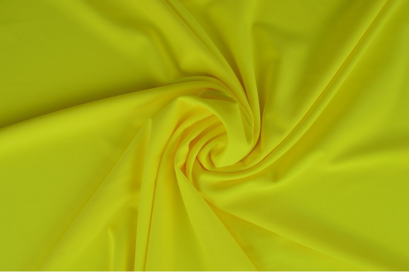 Lycra stof - Neon geel