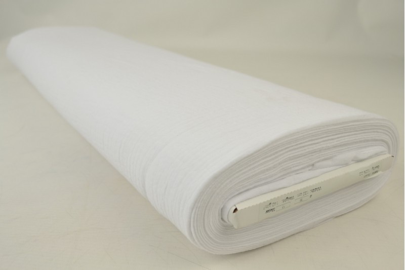 Mousseline stof – Wit – Rol