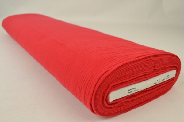 Mousseline stof - Rood - Rol