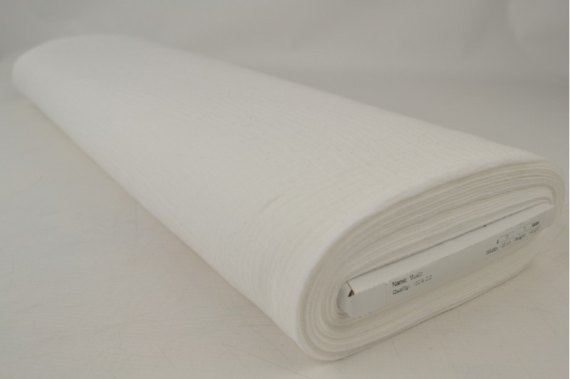 Mousseline stof – Gebroken wit – Rol