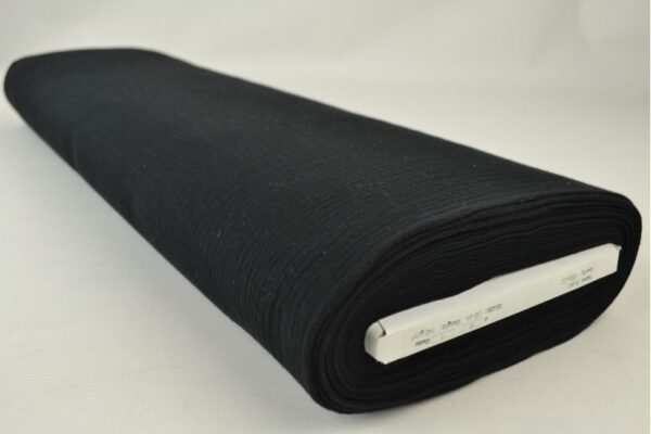 Mousseline stof - Zwart - Rol