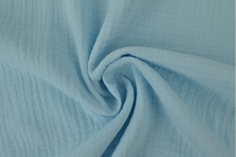 Mousseline stof – Baby blauw