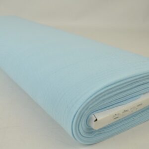 Mousseline stof - Baby blauw - Rol