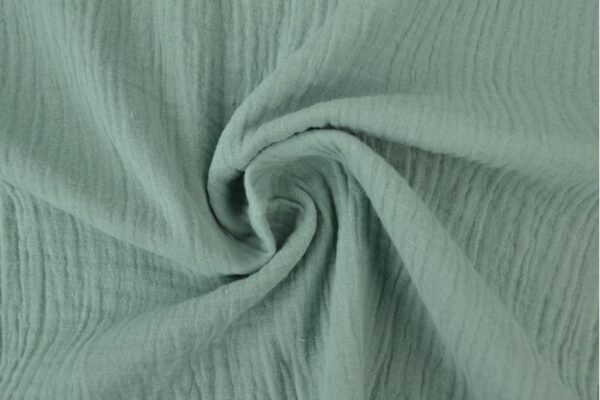 Mousseline stof - Oud groen Mousseline stof - Oud groen
