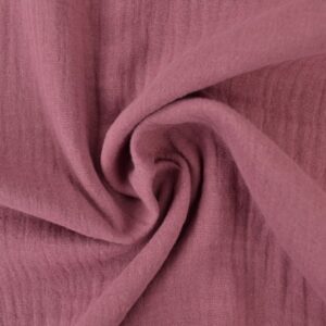 Mousseline stof - Donker oud roze