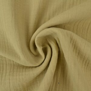 Mousseline stof - Donker beige