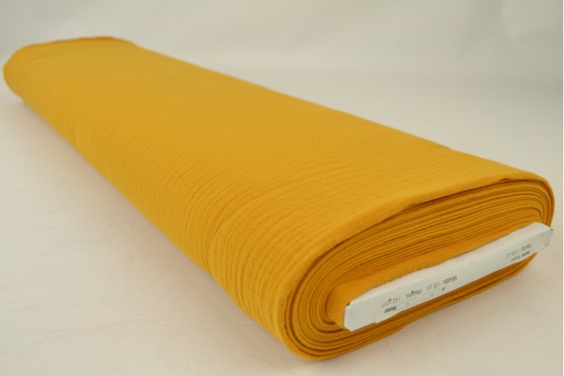 Mousseline stof – Okergeel – Rol