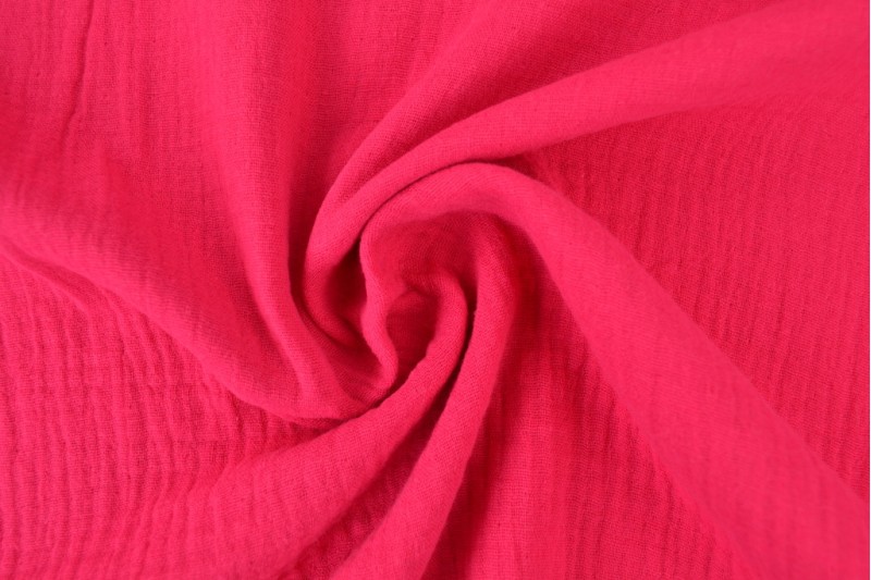 Mousseline stof - Fuchsia