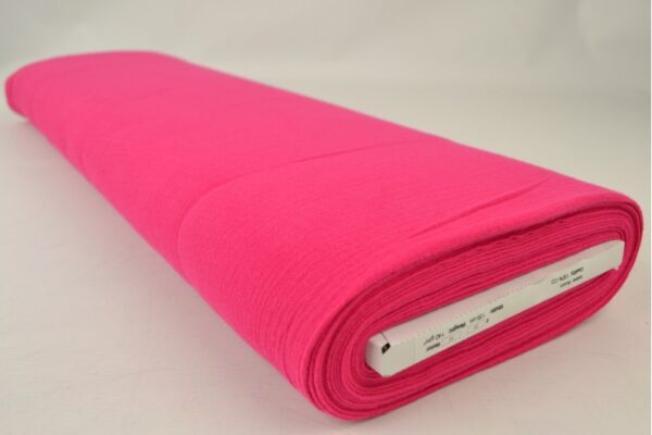 Mousseline stof - Fuchsia - Rol