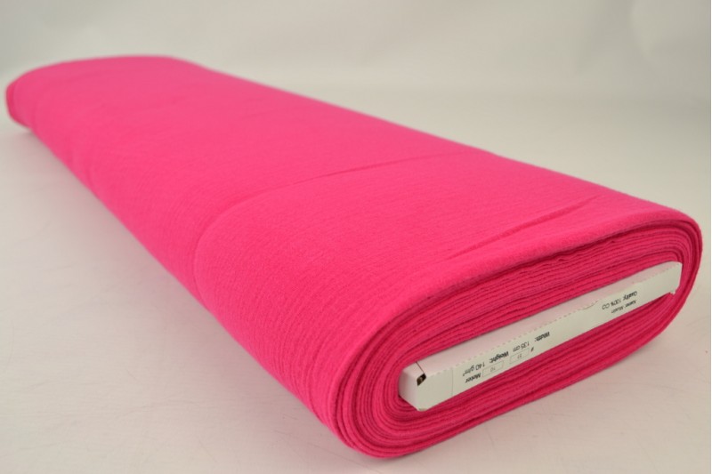 Mousseline stof – Fuchsia – Rol