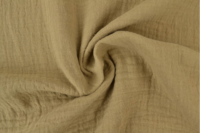 Mousseline stof - Taupe