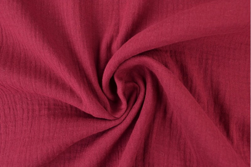 Mousseline stof – Bordeaux rood