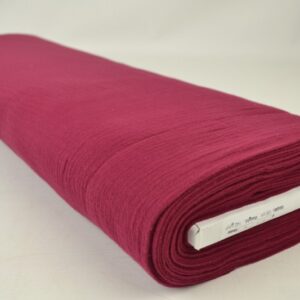 Mousseline stof - Bordeaux rood - Rol
