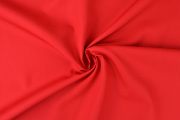 Biologisch poplin katoen - Rood