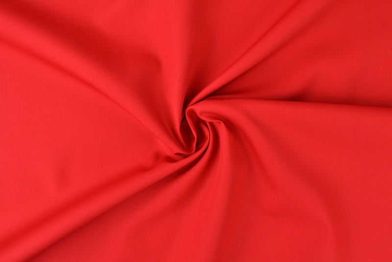 Biologisch poplin katoen – Rood