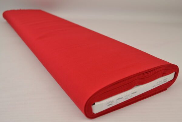 Biologisch poplin katoen - Rood - Rol