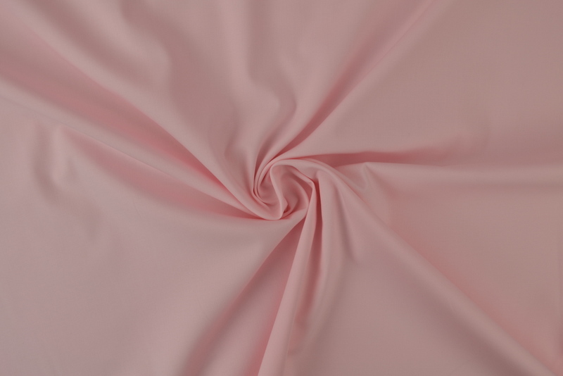 Stretch poplin katoen – Baby roze