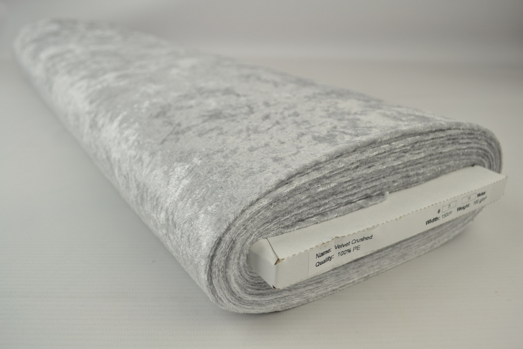 Velours de panne – Zilvergrijs – Rol