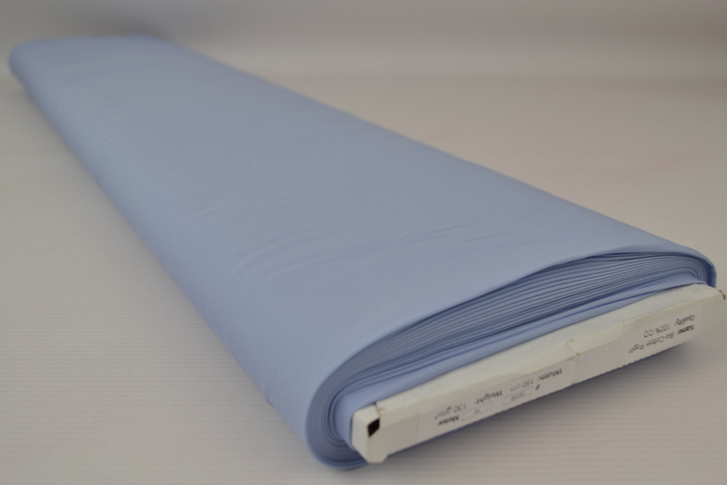 Biologisch poplin katoen – Lichtblauw – Rol