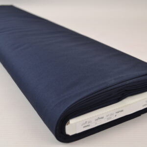 Stretch poplin katoen - Marineblauw - Rol