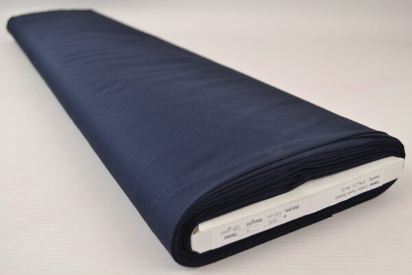 Stretch poplin katoen - Marineblauw - Rol