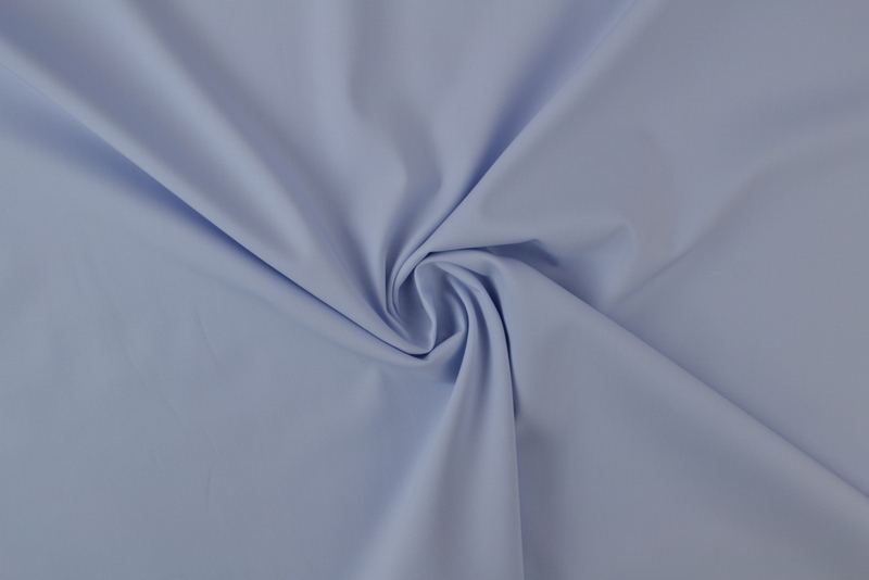 Stretch poplin katoen - Grijsblauw