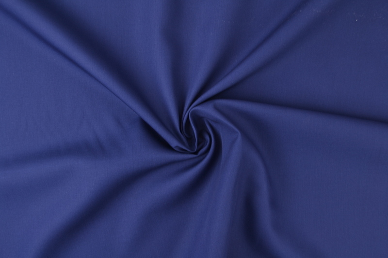 Biologisch poplin katoen - Marineblauw
