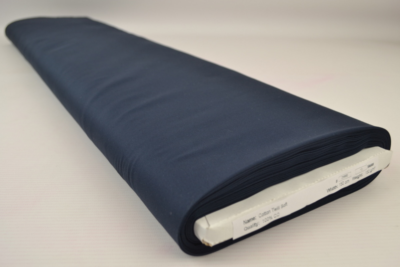 Zachte keper katoen – Marineblauw – Rol