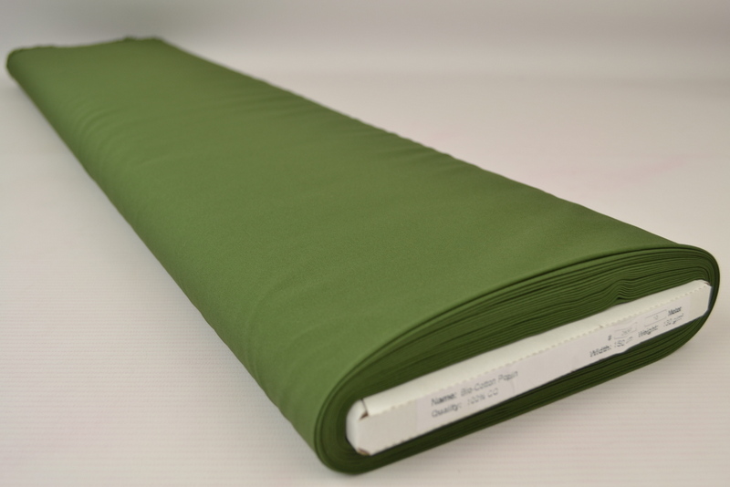 Biologisch poplin katoen – Groen – Rol