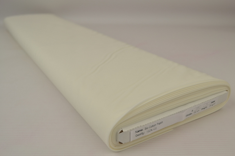 Biologisch poplin katoen – Gebroken wit – Rol