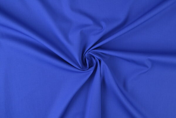 Stretch poplin katoen - Blauw