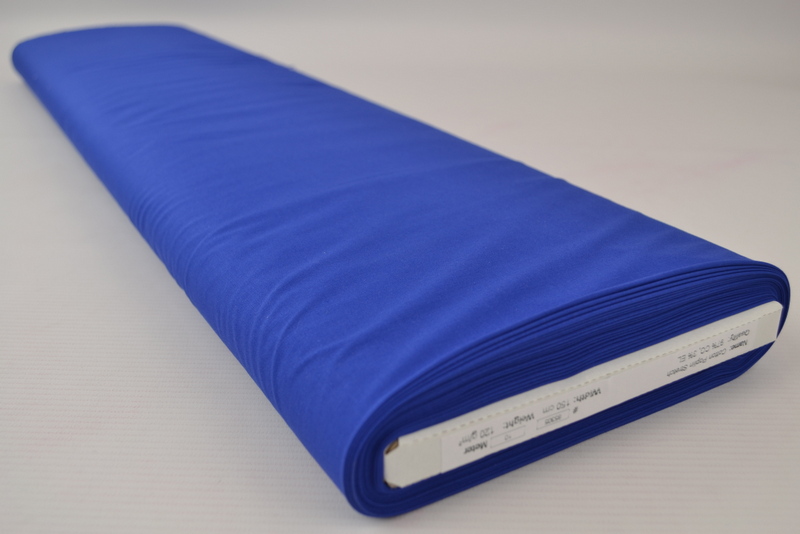 Stretch poplin katoen – Blauw – Rol