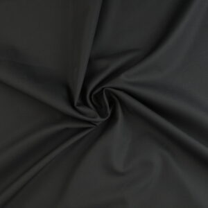 Stretch poplin katoen - Zwart