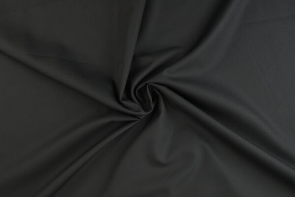 Stretch poplin katoen - Zwart