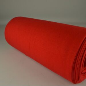 Rib boordstof - Rood - Rol