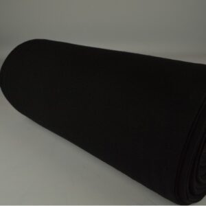Rib boordstof - Zwart - Rol