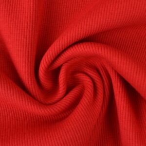 Rib boordstof - Rood
