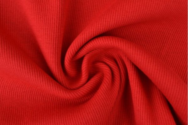 Rib boordstof - Rood