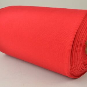 Rib boordstof - Rood - Rol