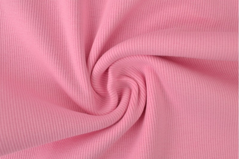 Rib boordstof - Roze