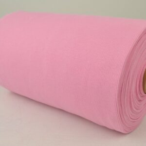 Rib boordstof - Roze - Rol