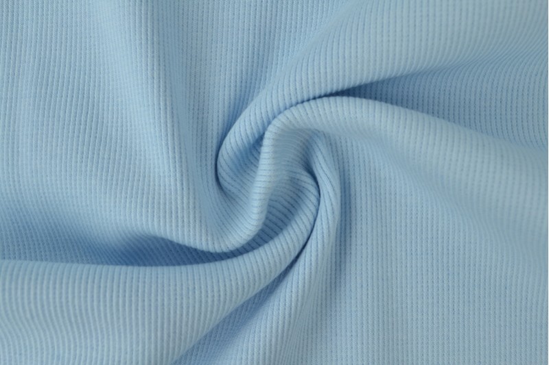 Rib boordstof – Baby blauw