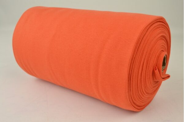 Rib boordstof - Oranje - Rol